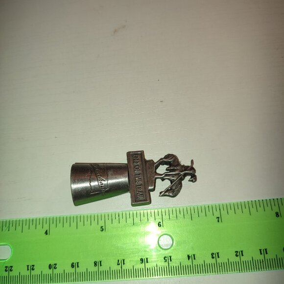 Vintage Thimble Oklahoma End of the Trail Collectible Metal Silver - Picture 3 of 5